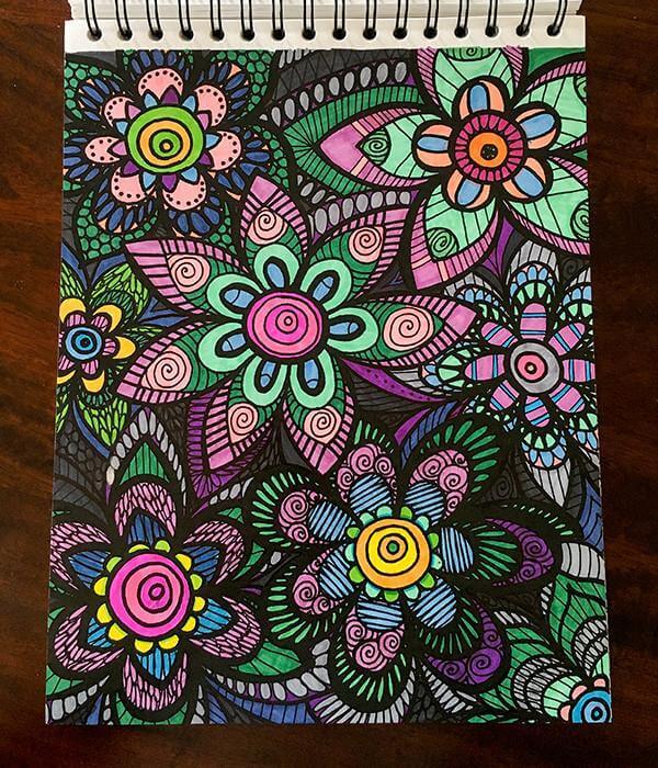 Colorful Flowers Volume 1 Illustrated by Virginia Falkinburg - Image 4