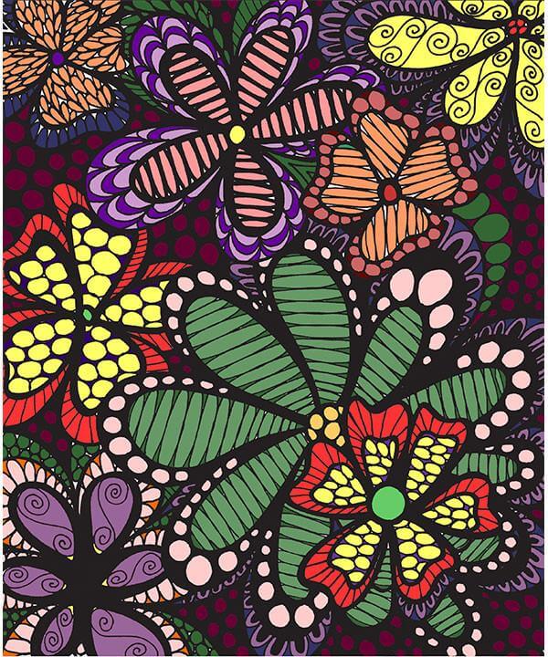Colorful Flowers Volume 1 Illustrated by Virginia Falkinburg - Image 5