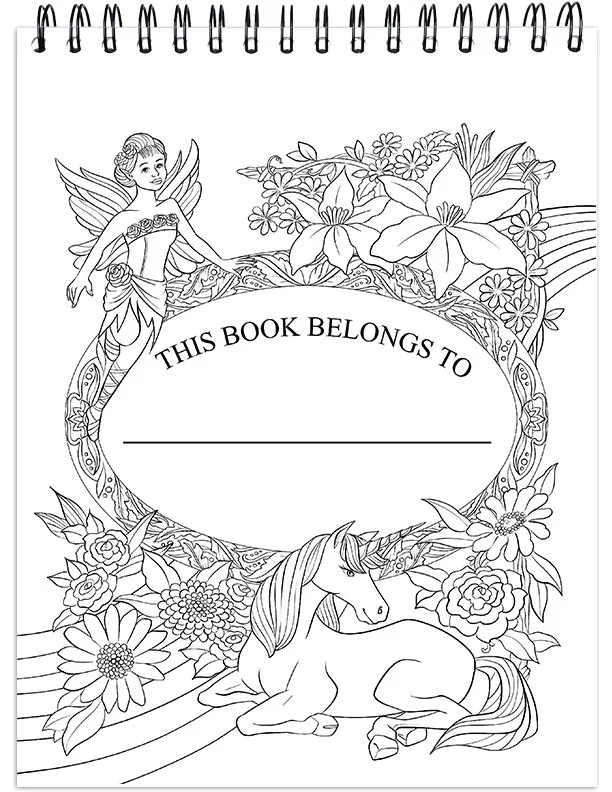 Colorful Unicorns Adult Coloring Book Illustrated By Terbit Basuki - Image 2