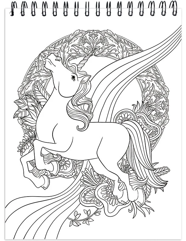 Colorful Unicorns Adult Coloring Book Illustrated By Terbit Basuki - Image 8