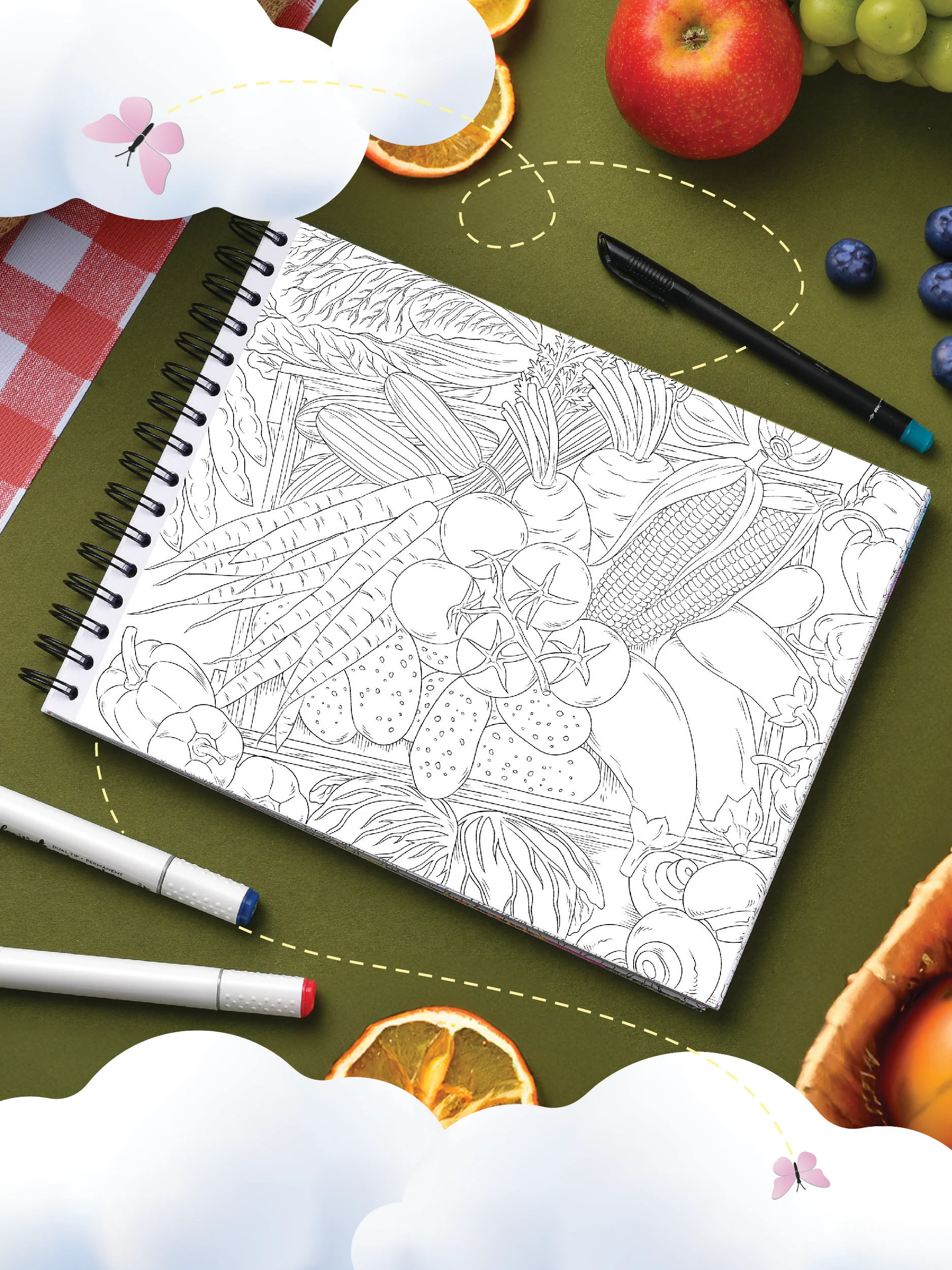 ColorIt Colorful Harvest Coloring Book for Adults Illustrated By Hasby Mubarok - Image 6