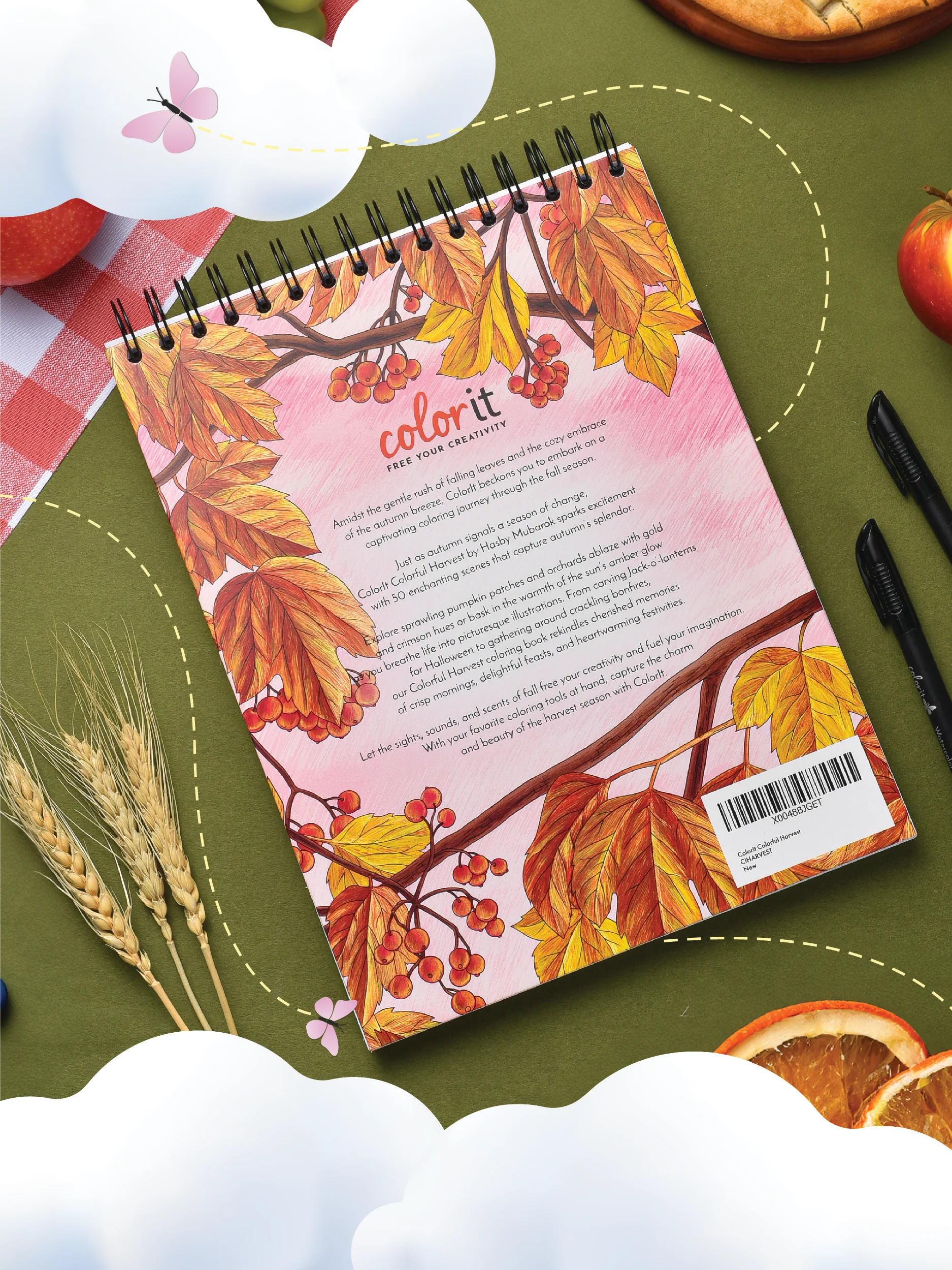 ColorIt Colorful Harvest Coloring Book for Adults Illustrated By Hasby Mubarok - Image 8