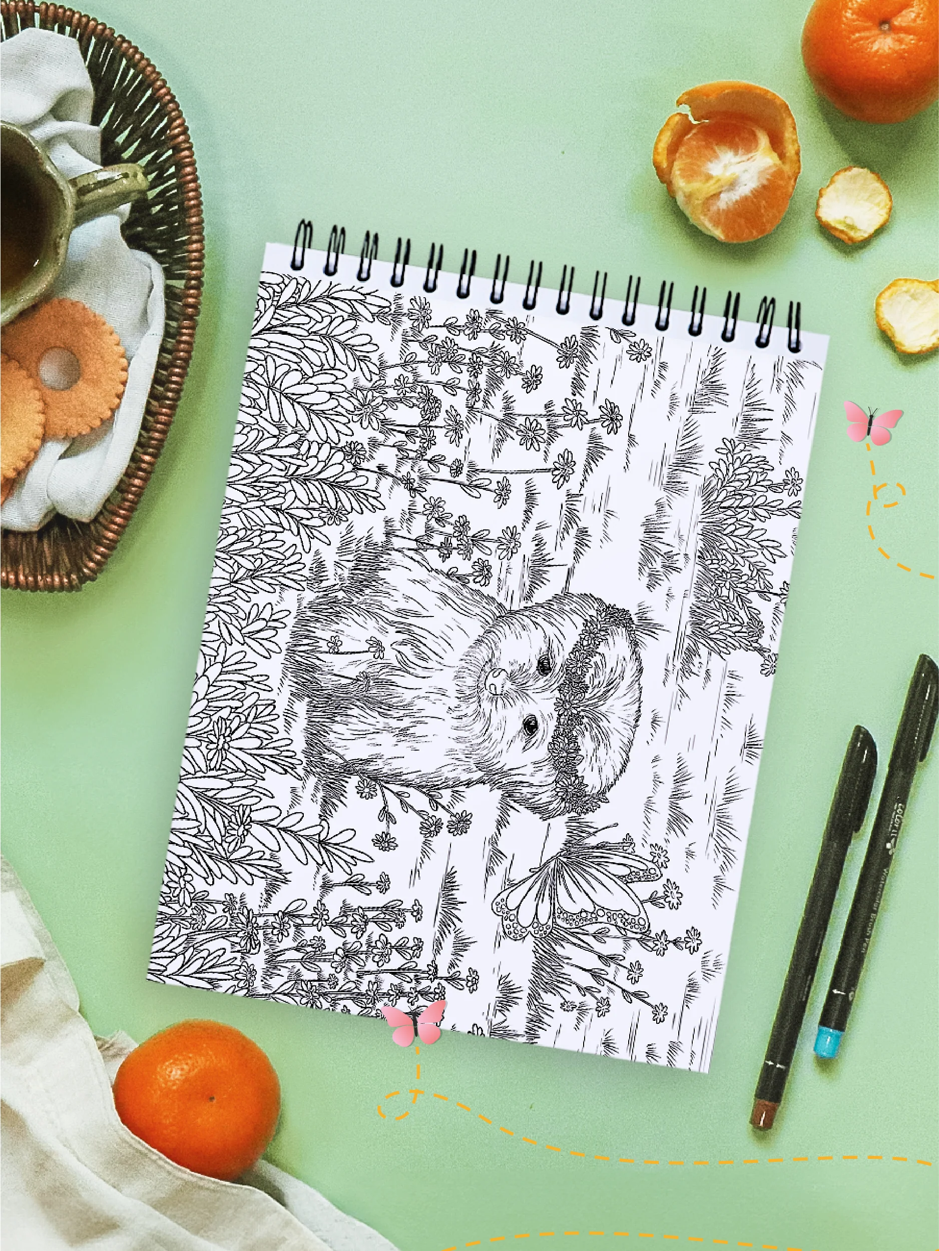 ColorIt Countryside Coloring Book for Adults Illustrated By Jackielou Pareja - Image 3