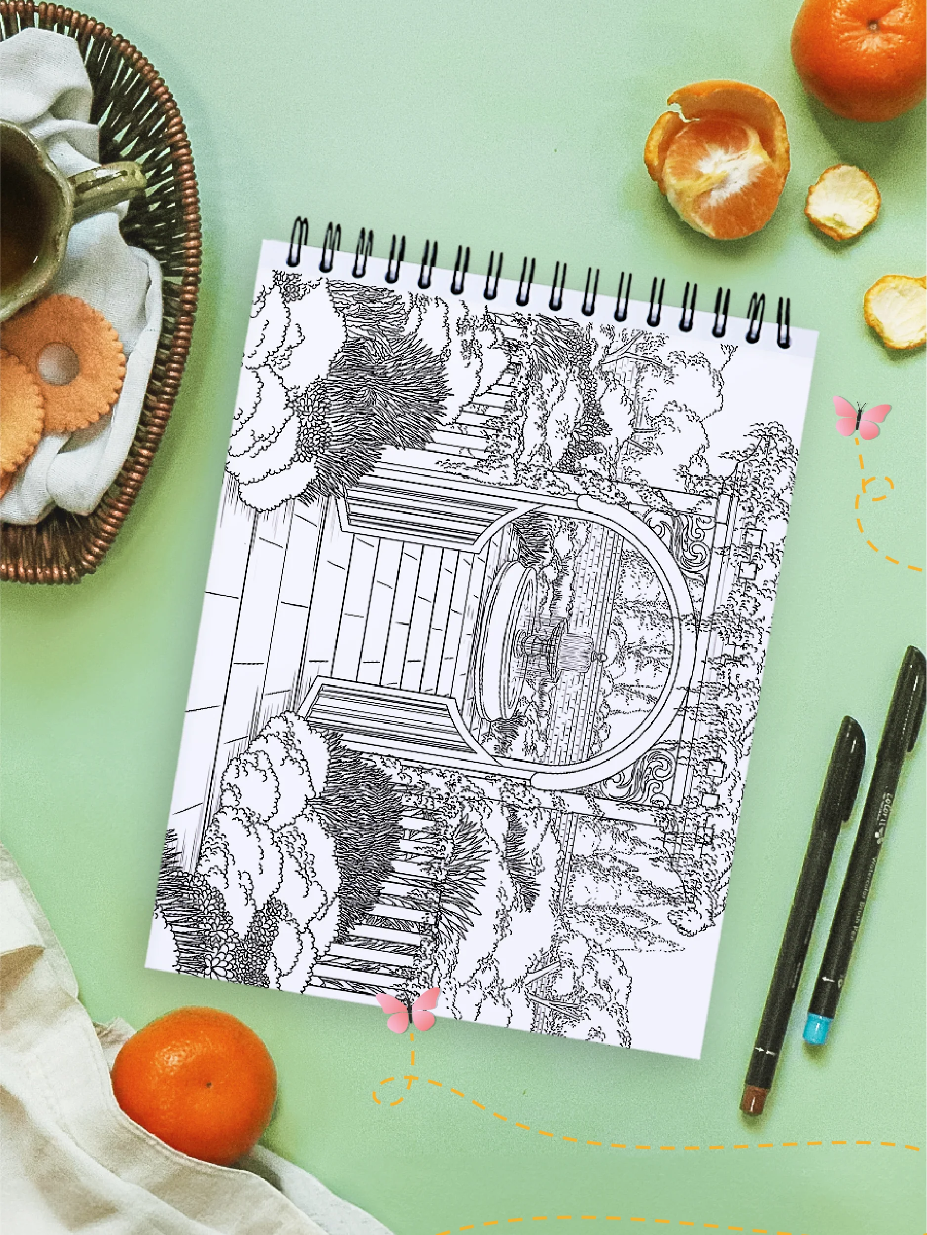 ColorIt Countryside Coloring Book for Adults Illustrated By Jackielou Pareja - Image 4