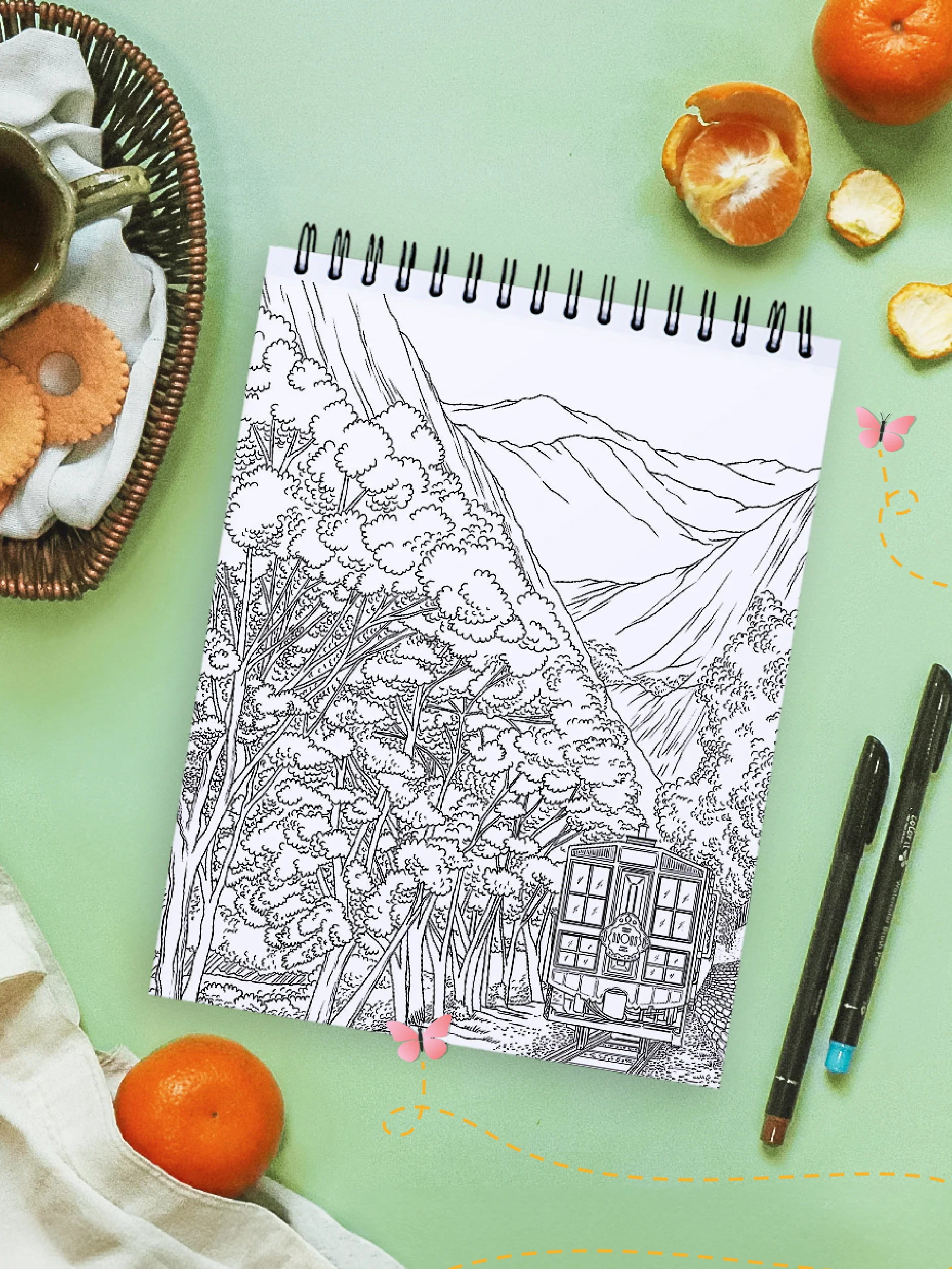 ColorIt Countryside Coloring Book for Adults Illustrated By Jackielou Pareja - Image 5