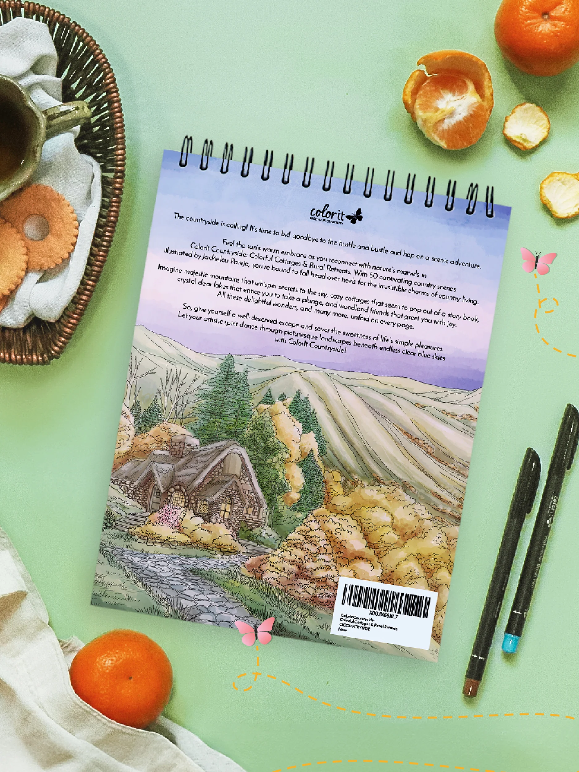 ColorIt Countryside Coloring Book for Adults Illustrated By Jackielou Pareja - Image 8