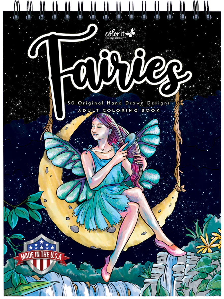 Fairies Coloring Book for Adults by Terbit Basuki