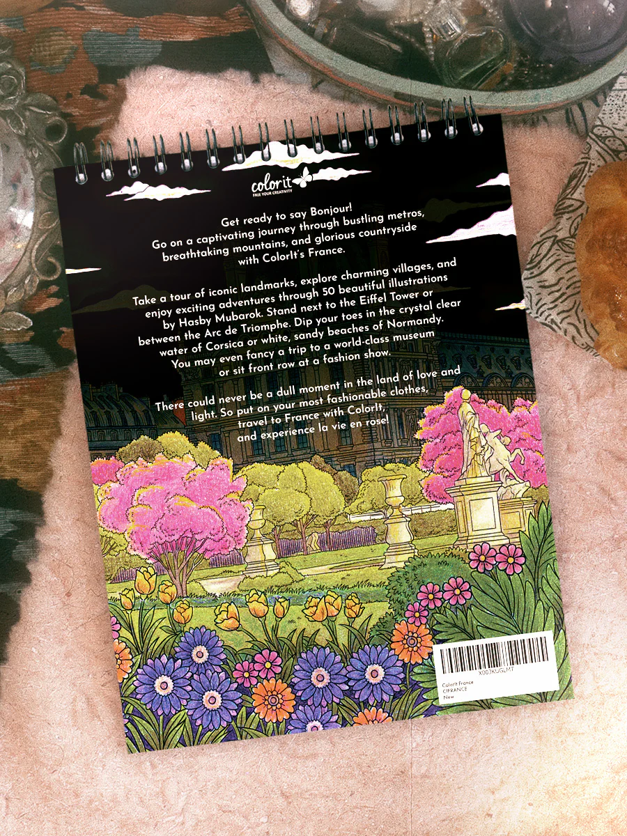 ColorIt France Coloring Book for Adults Illustrated By Hasby Mubarok - Image 8