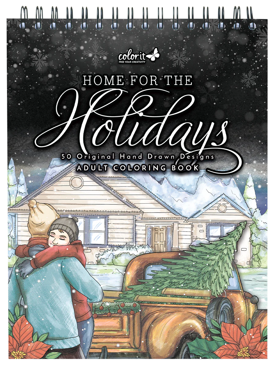 ColorIt Home for the Holidays Coloring Book for Adults by Patrick Bucoy and Jackielou Pareja