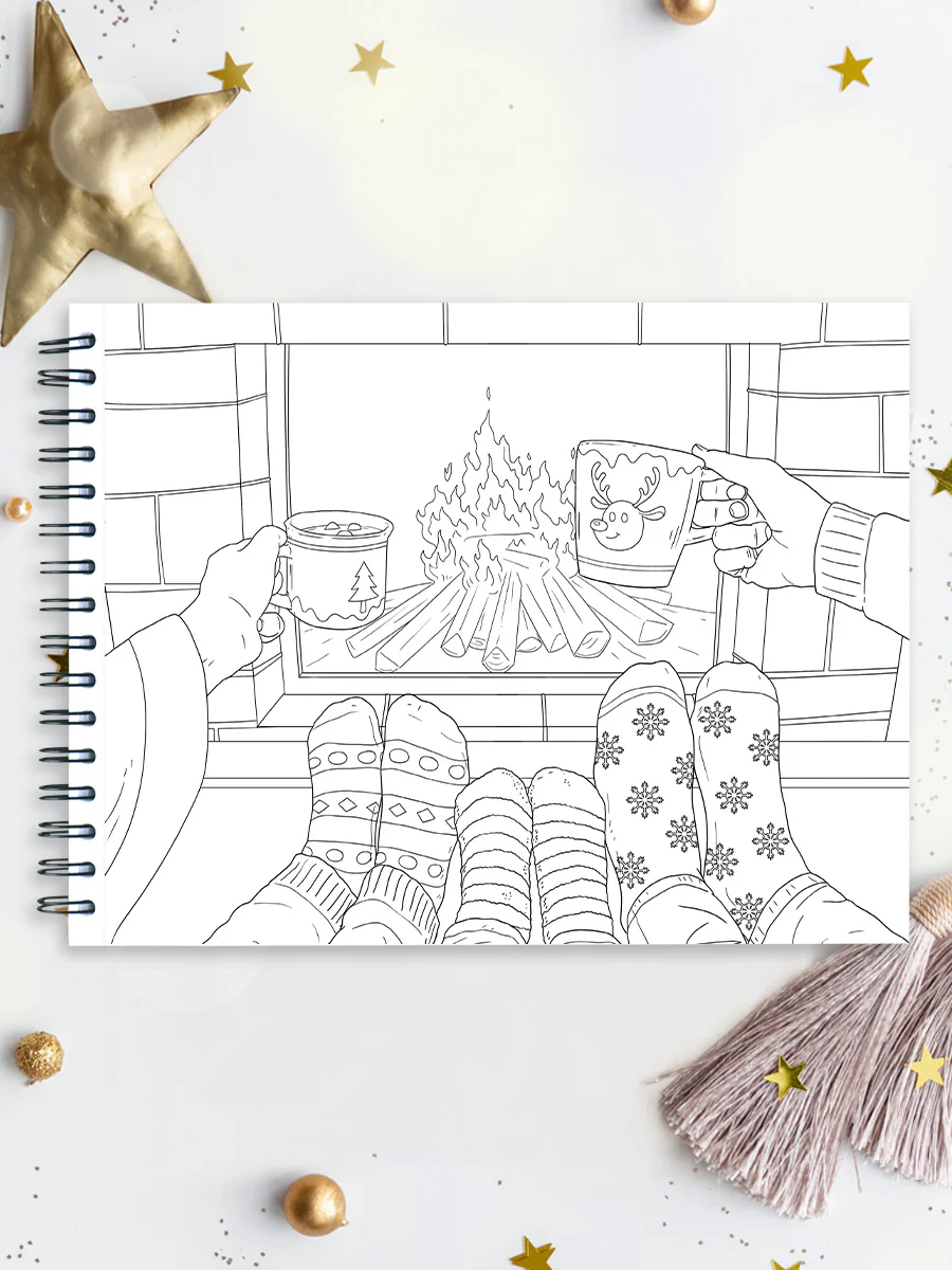 ColorIt Home for the Holidays Coloring Book for Adults by Patrick Bucoy and Jackielou Pareja - Image 5