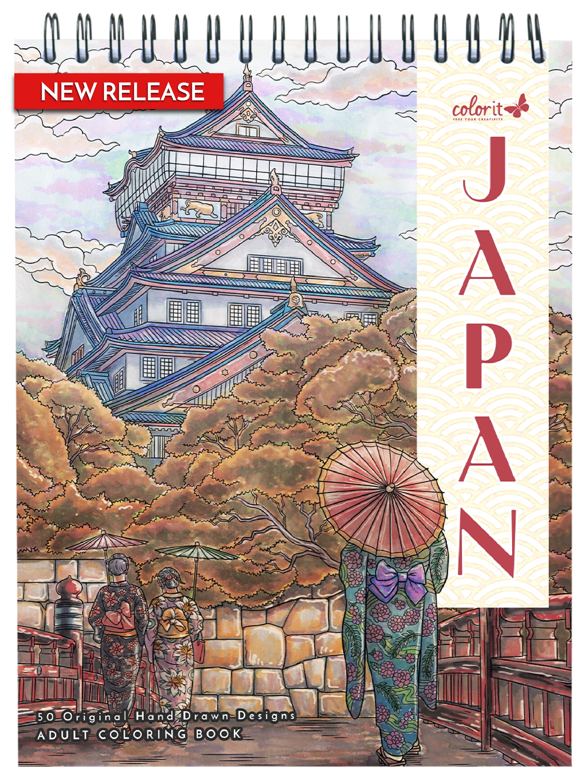 ColorIt Japan Coloring Book for Adults Illustrated By Hasby Mubarok