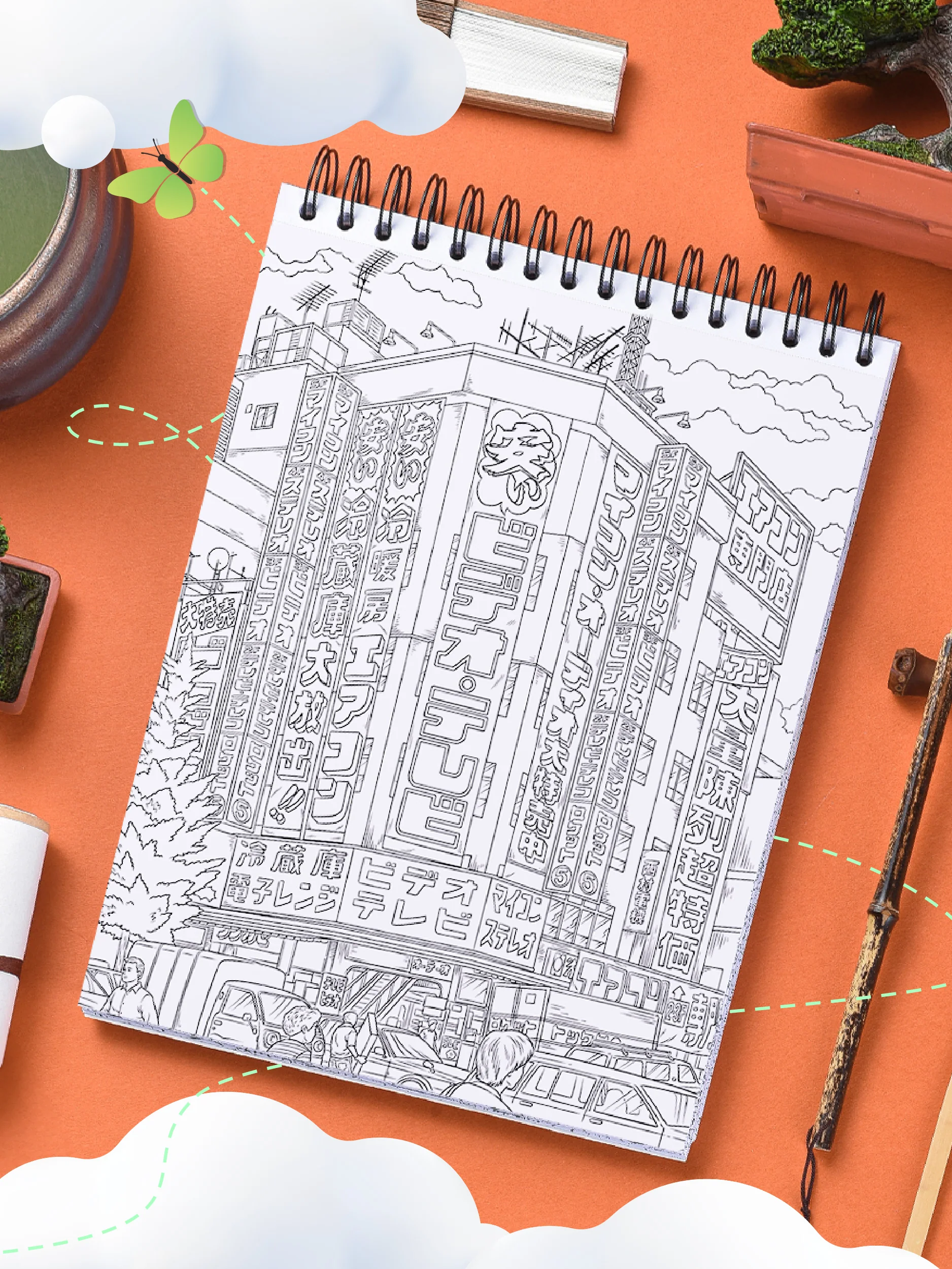 ColorIt Japan Coloring Book for Adults Illustrated By Hasby Mubarok - Image 6