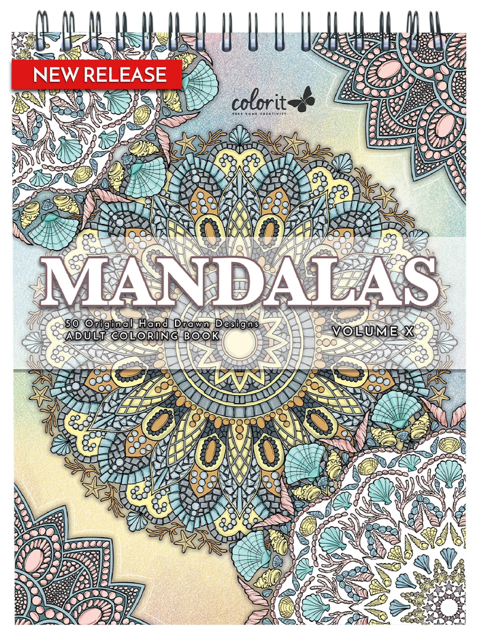 ColorIt Mandalas To Color, Volume X, Coloring Book for Adults Illustrated By Terbit Basuki
