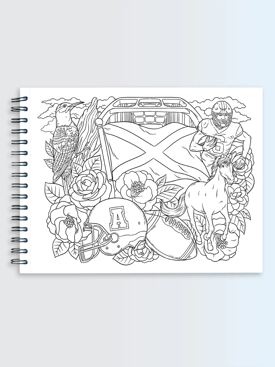 ColorIt The Fifty States Coloring Book for Adults Illustrated by Hasby Mubarok - Image 5