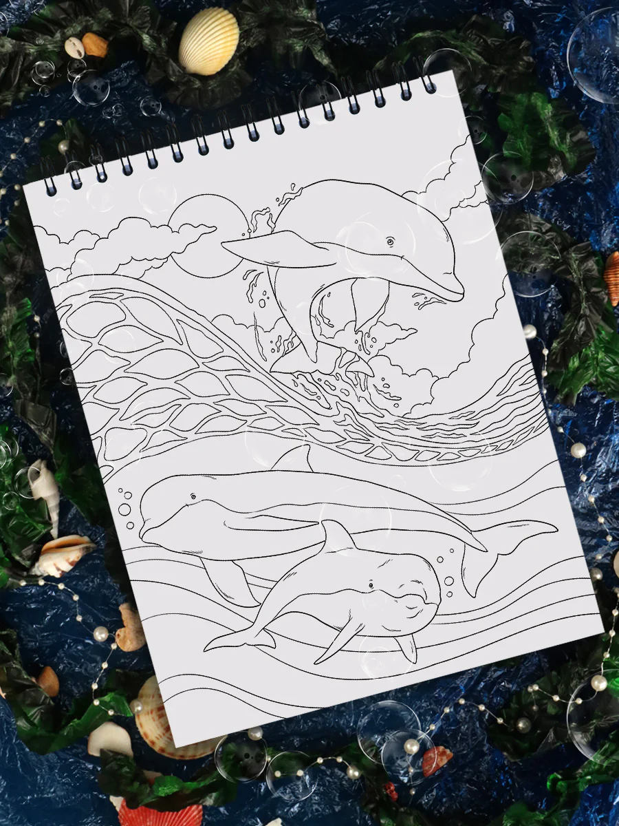ColorIt Underwater Wonders Adult Coloring Book Illustrated By Hasby Mubarok - Image 3