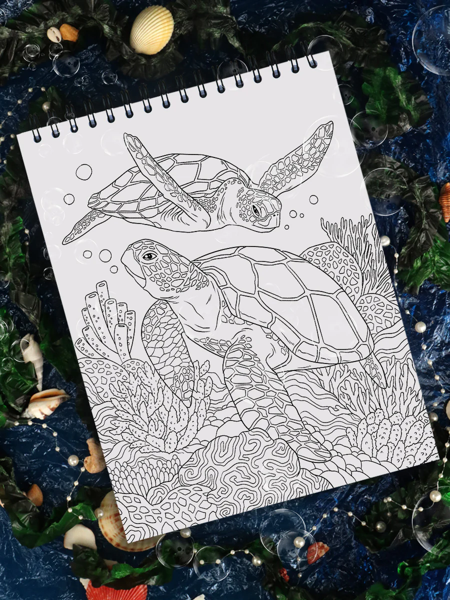 ColorIt Underwater Wonders Adult Coloring Book Illustrated By Hasby Mubarok - Image 4