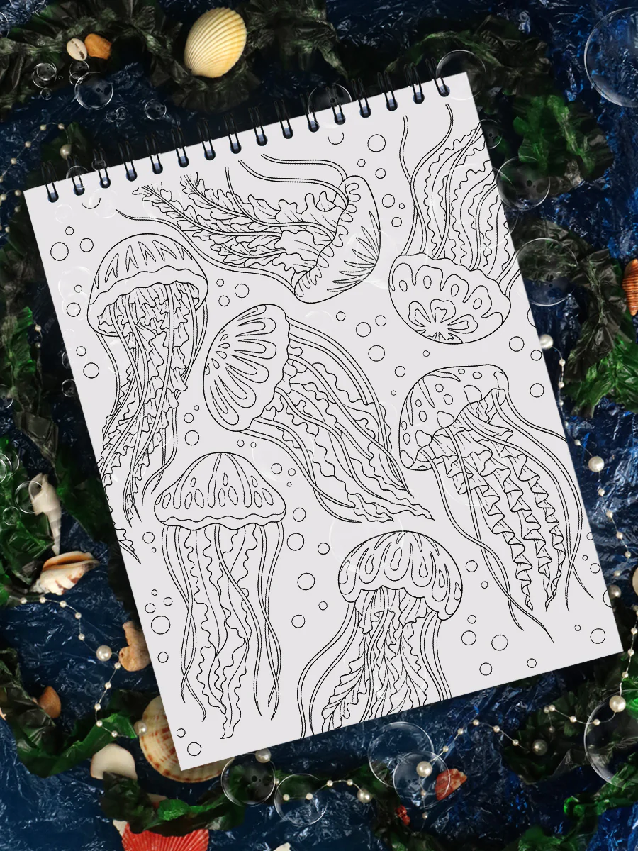 ColorIt Underwater Wonders Adult Coloring Book Illustrated By Hasby Mubarok - Image 5