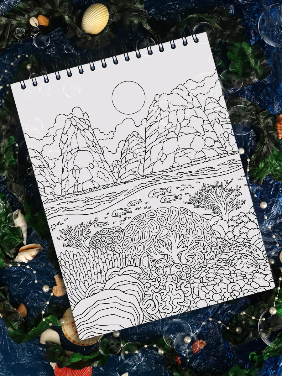 ColorIt Underwater Wonders Adult Coloring Book Illustrated By Hasby Mubarok - Image 7