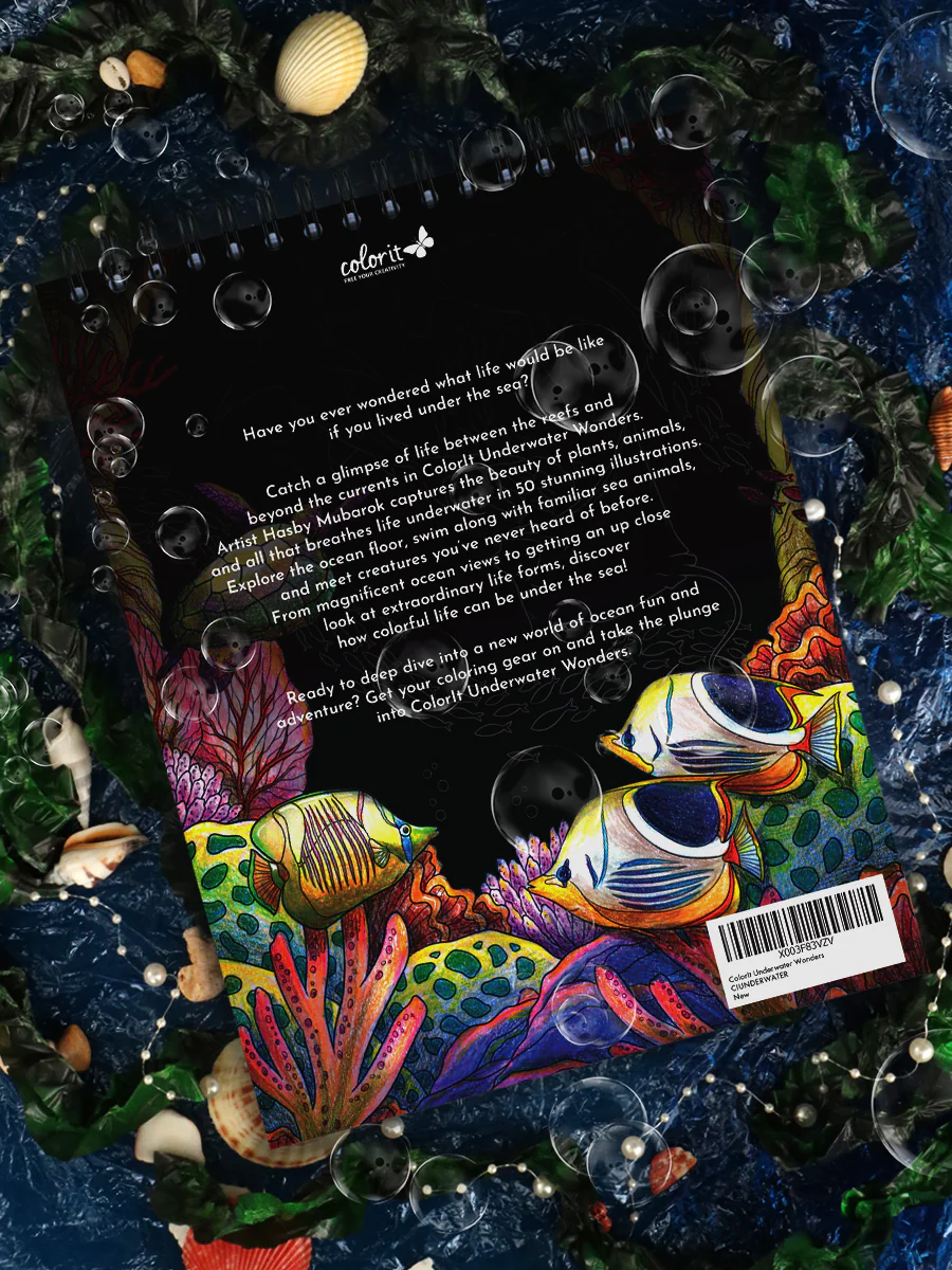 ColorIt Underwater Wonders Adult Coloring Book Illustrated By Hasby Mubarok - Image 8