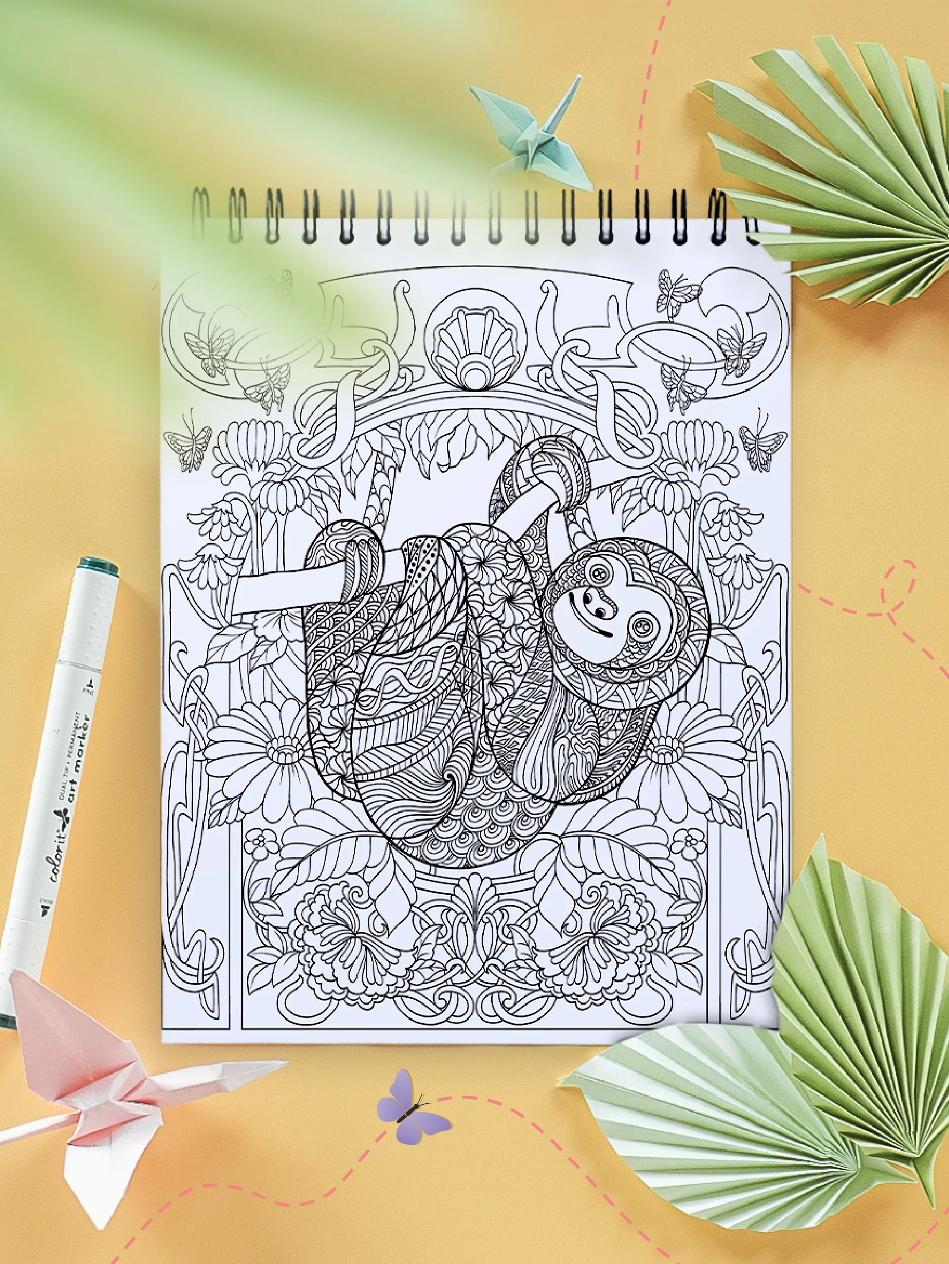 ColorIt Zentangle Coloring Book for Adults Illustrated By Terbit Basuki - Image 4