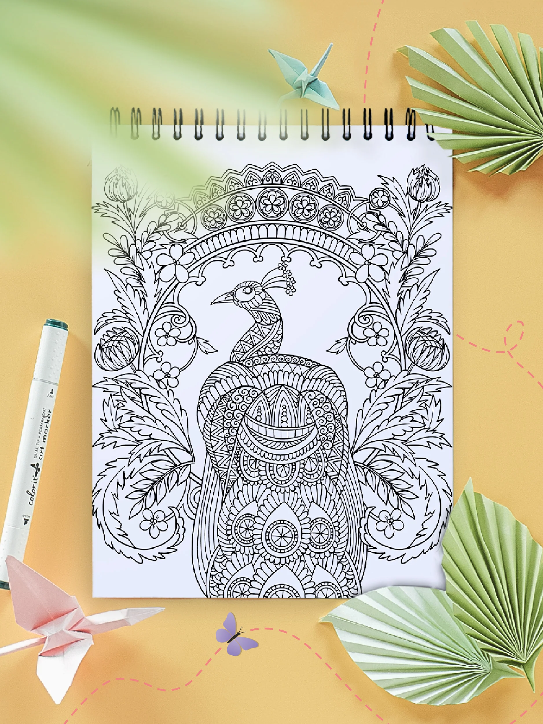 ColorIt Zentangle Coloring Book for Adults Illustrated By Terbit Basuki - Image 6