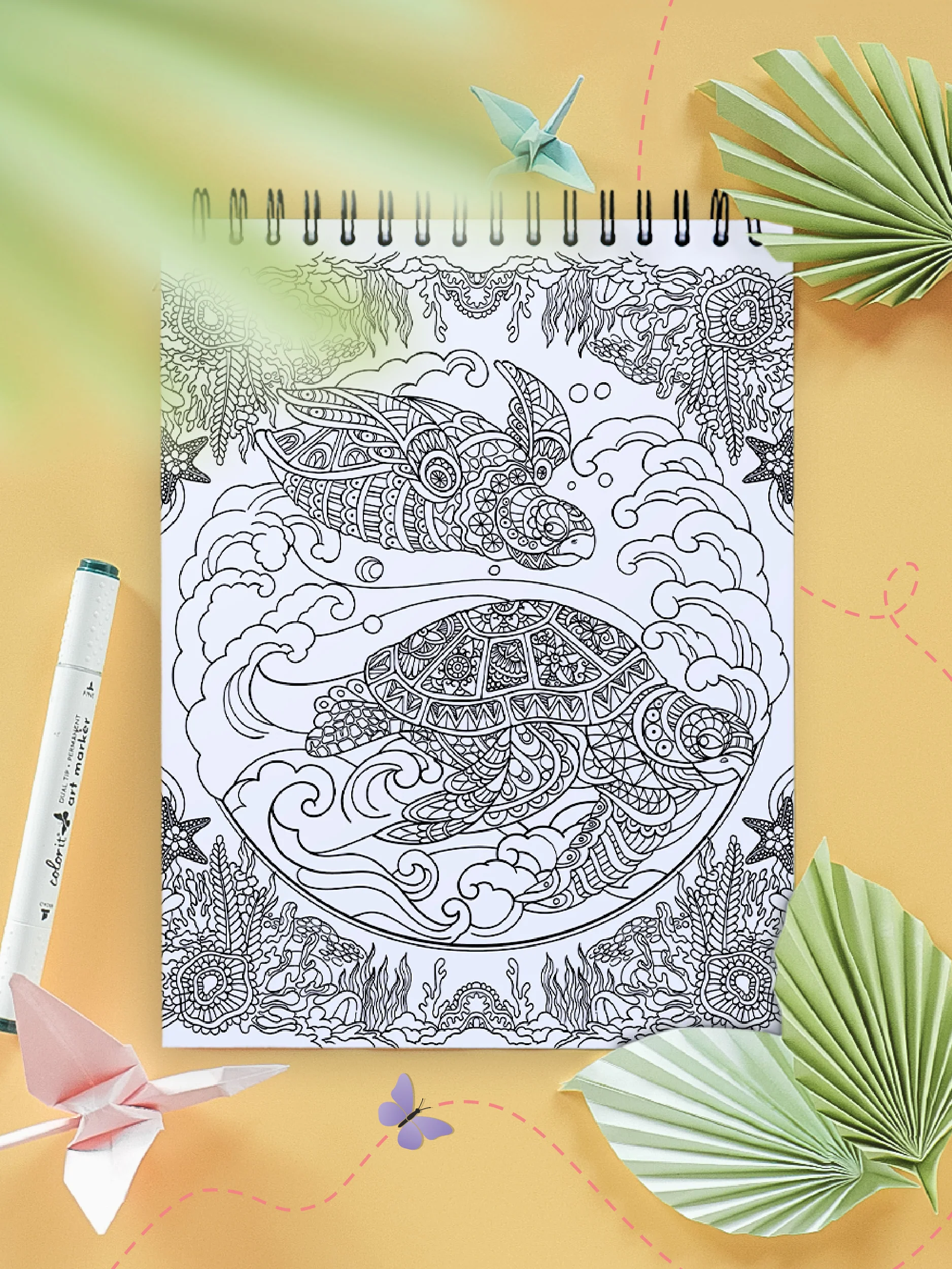 ColorIt Zentangle Coloring Book for Adults Illustrated By Terbit Basuki - Image 7