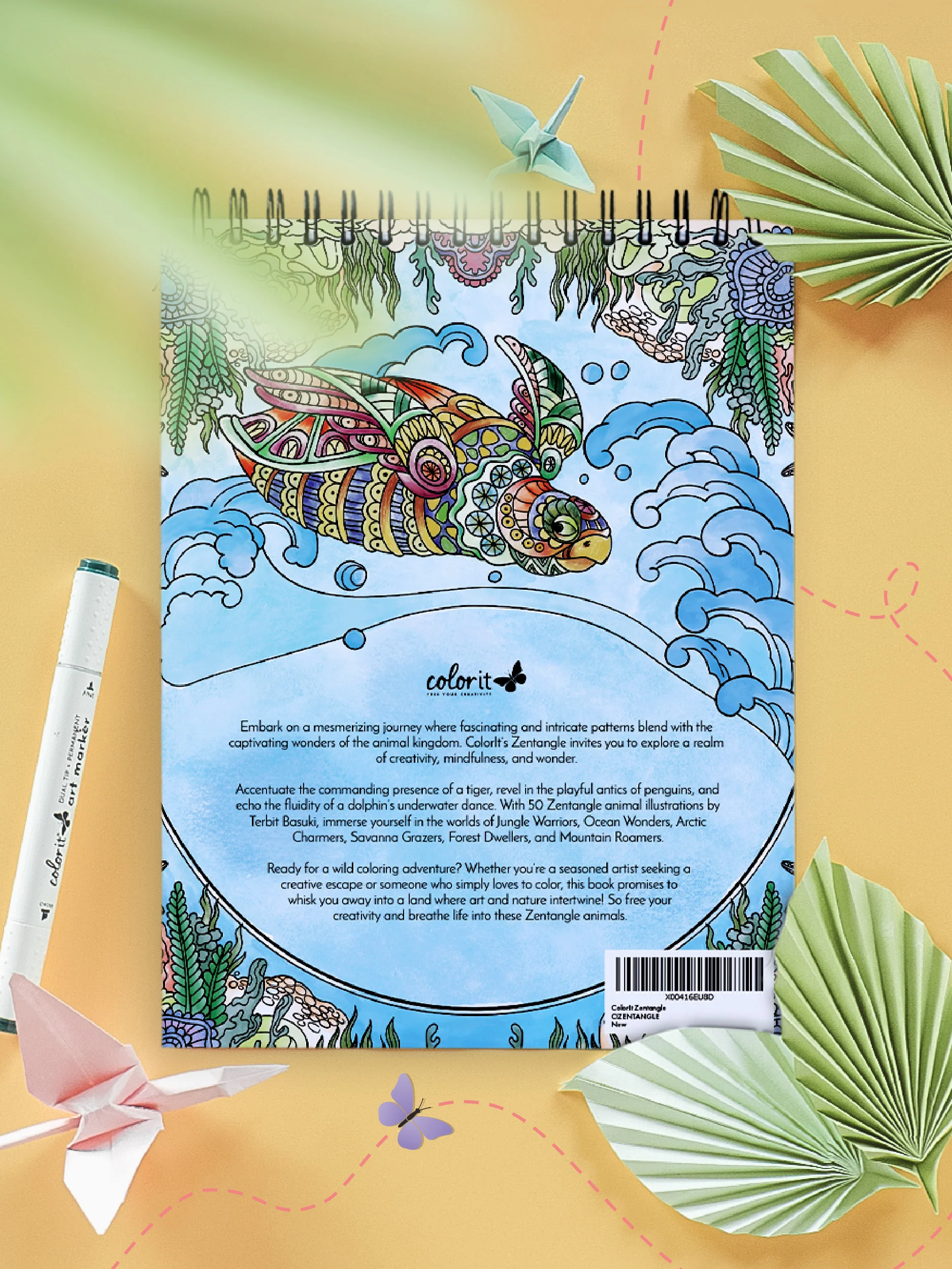 ColorIt Zentangle Coloring Book for Adults Illustrated By Terbit Basuki - Image 8