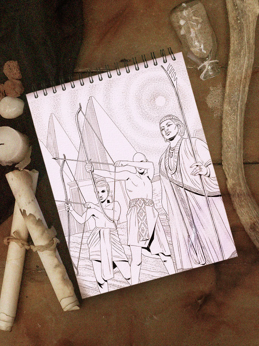 ColorIt Ancient Empires Adult Coloring Book Illustrated By Kring Demetrio - Image 3