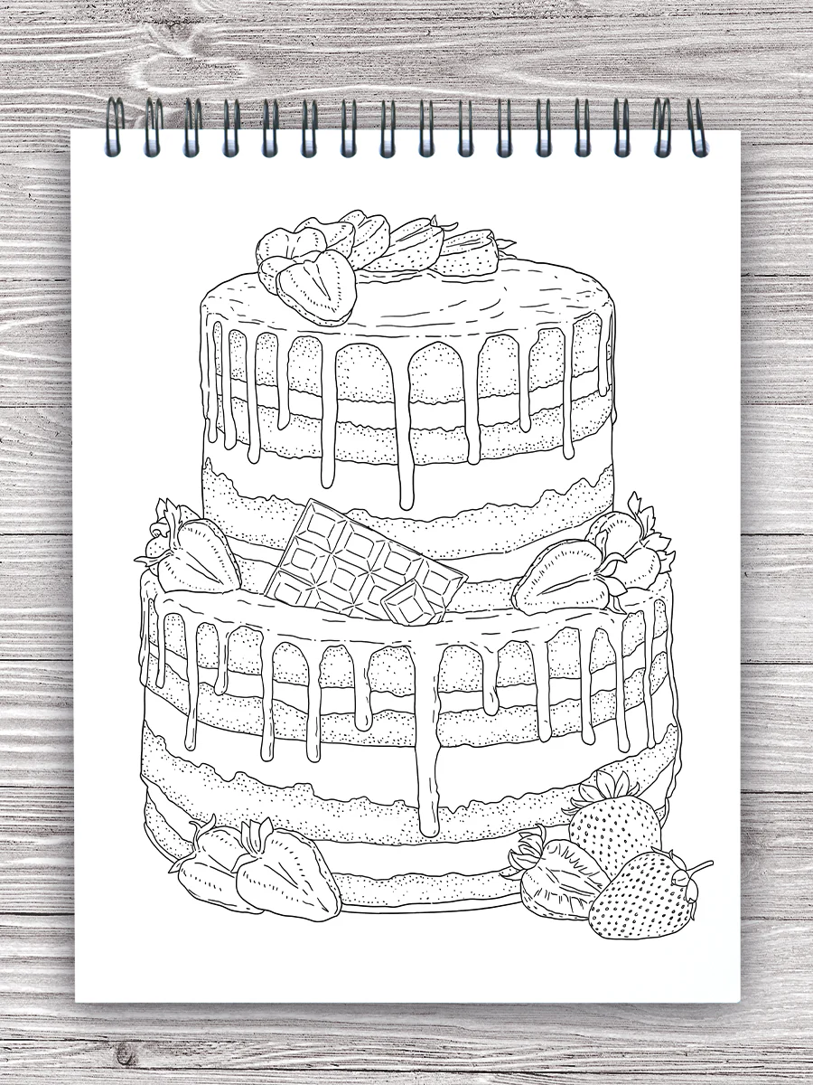 Delightful Desserts and Sweet Treats Coloring Book by Jackielou Pareja and Patrick Bucoy - Image 6