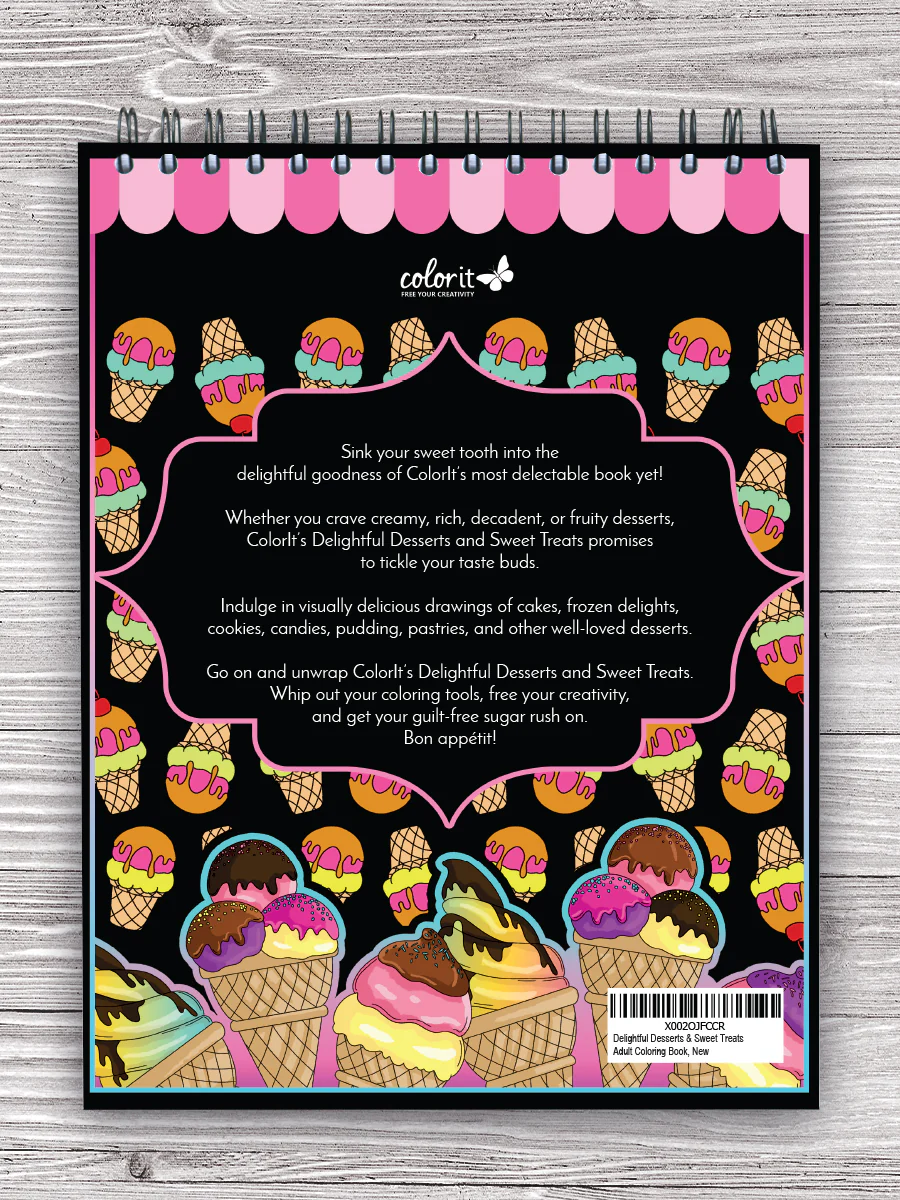 Delightful Desserts and Sweet Treats Coloring Book by Jackielou Pareja and Patrick Bucoy - Image 9