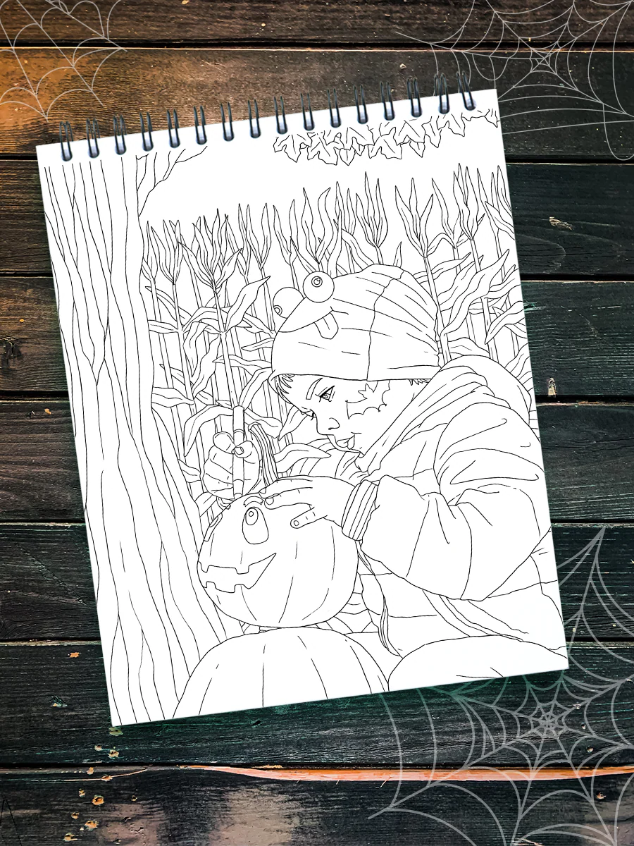 Halloween Coloring Book for Adults by Patrick Bucoy - Image 7