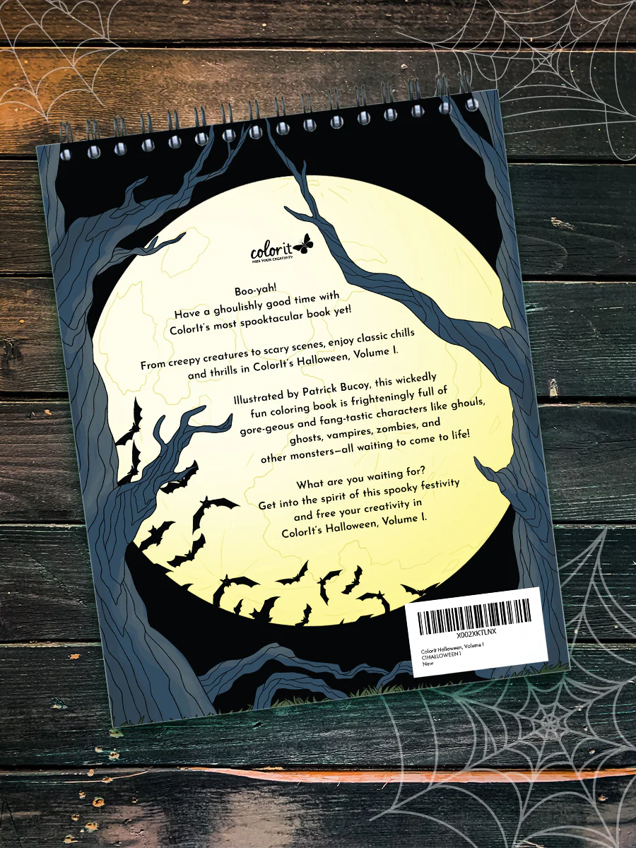 Halloween Coloring Book for Adults by Patrick Bucoy - Image 8