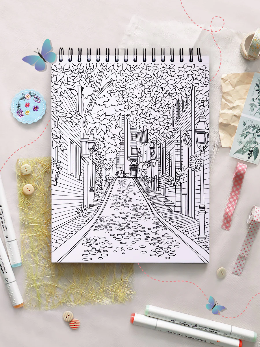 ColorIt Lost in Translation Coloring Book for Adults Illustrated By Terbit Basuki - Image 3