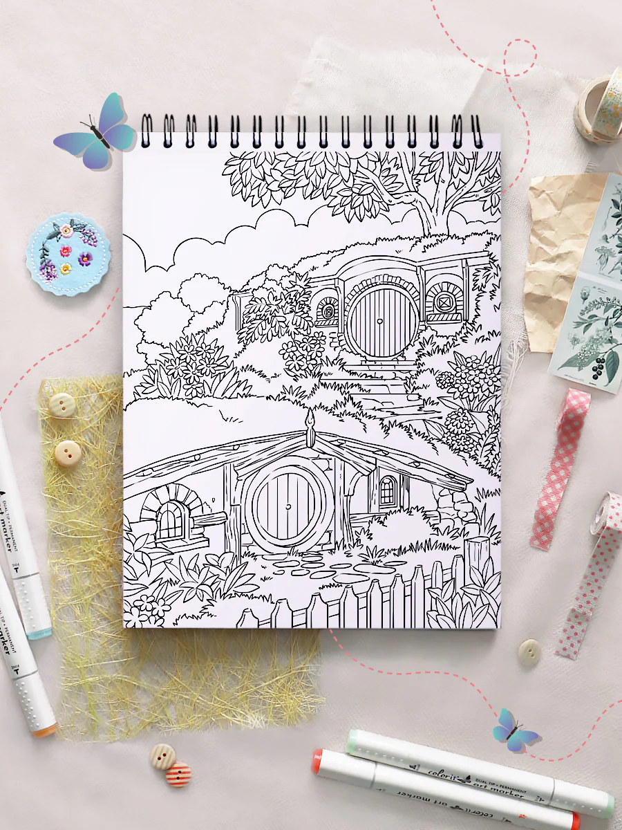 ColorIt Lost in Translation Coloring Book for Adults Illustrated By Terbit Basuki - Image 7
