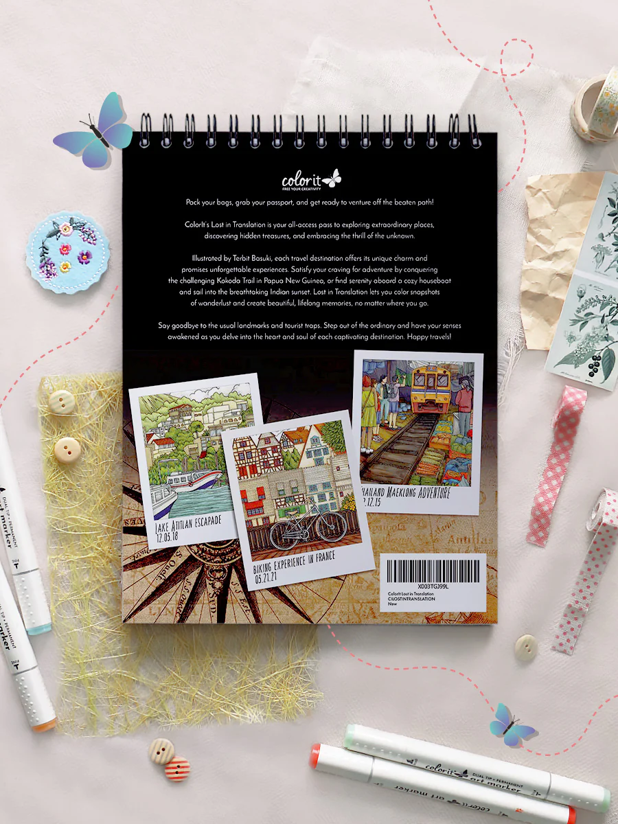 ColorIt Lost in Translation Coloring Book for Adults Illustrated By Terbit Basuki - Image 8
