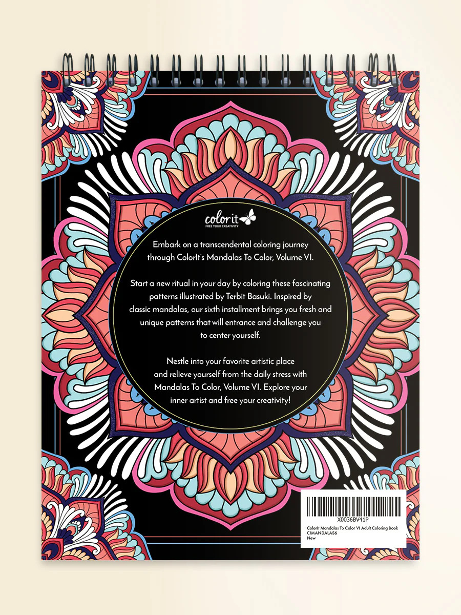 ColorIt Mandalas To Color, Volume VI Coloring Book for Adults by Terbit Basuki - Image 8