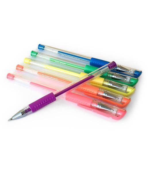 48 Colored Gel Pen Set, 48 Ink Refills, Travel Case & Gift Box - Image 4