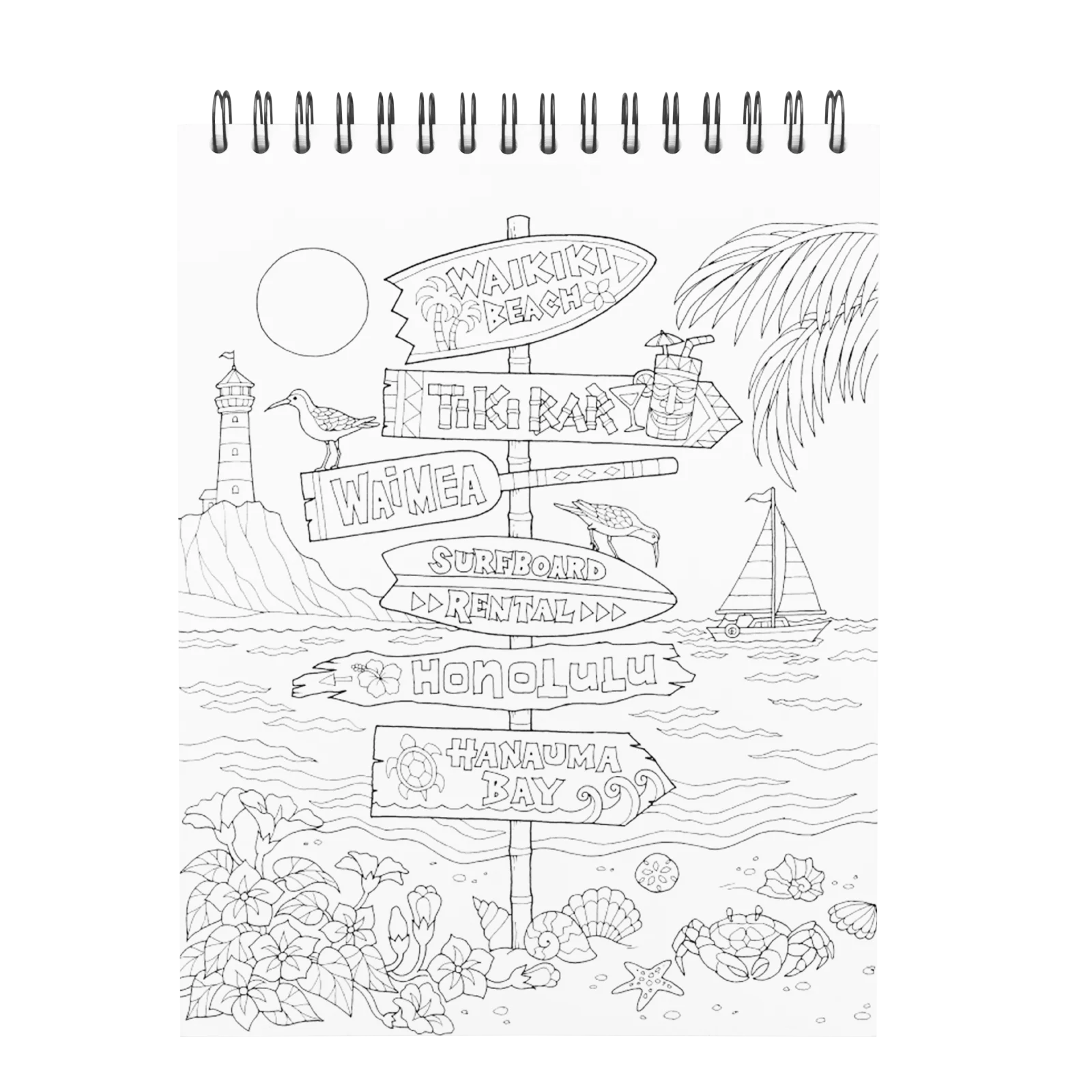 ColorIt Tropical Scenes Adult Coloring Book by Hasby Mubarok - Image 3