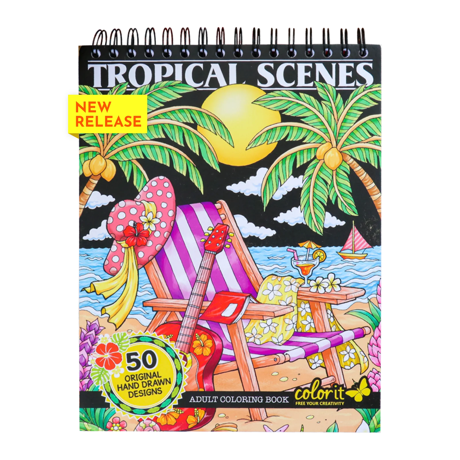 ColorIt Tropical Scenes Adult Coloring Book by Hasby Mubarok - Image 8